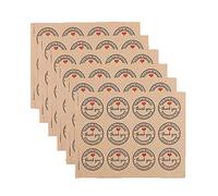 DIY Gift Wrap Sticker Kraft Paper Heart Pattern Seal Sticker Decorative Stickers for Stamp Greeting Card 10 Pcs Fashion in Practical