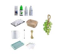 DIY Grape Soap Making Kit for Beginners, Complete Handmade Craft Set with Molds, Jute Rope, Mica Powder, Natural Soap Base & Tools Home Decor, Gift Ready