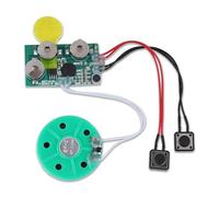 DIY Greeting Card Chip Recordable Sound Module Chip for Recordable Cards Mini Voice Recorder 4 Minutes for Stuffed Animal Voice Recording Button for Custom Music Gift Boxes (Play once)