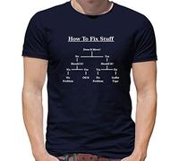 DIY Guide - How to fix Stuff - Mens T-Shirt - Navy - Medium