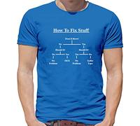DIY Guide - How to fix Stuff - Mens T-Shirt - Royal Blue - Medium