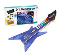 Diy Guitar Kit - Musical Instruments Puzzle Model Projects, Build Your Own Guitar with All Components Included, Music Activity for Kids Boys Girls Birthday Party Favor