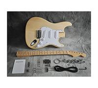 DIY Guitar Kits DIY Electric Guitar Kit Thinline Guitar Ash Body Maple Neck 21 FretsTruss Rod Adjust Unfinished Guitar Body