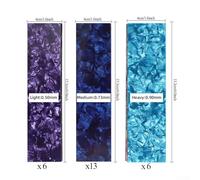 DIY Guitar Pick Punch Sheets 25Pcs - Celluloid Pick Strips for Custom Picks, 3 Thicknesses (0.50/0.73/0.90mm), 12 Colors, Fits Most P