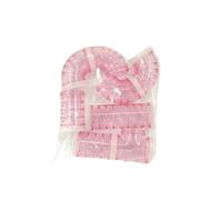 DIY Hamster Tunnel 2-Pack Transparent Runway for Small Pet Exercise | Build custom play zones with 5.5cm clear tubes. Safe, modular, and easy to clean.(Pink)