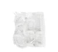 DIY Hamster Tunnel 2-Pack Transparent Runway for Small Pet Exercise | Build custom play zones with 5.5cm clear tubes. Safe, modular, and easy to clean.(Clear)