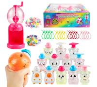 DIY Hand-Crank Squishy Maker - Create 12 Cute Animal Squishies with Decorative Fillings - Just Add Water to Make Your Own Stress Relief Gift