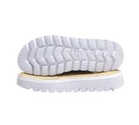 Diy Hand Knitting Materials Slippers Fashion EVA Sole Rubber Outsole Crochet Needles Indoor Slippers Platform(White,36-37)