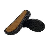 DIY Hand Knitting Materials Slippers Rubber Outsoles Shoes Platform Anti-Slip Crochet Needles Indoor Slippers Sole EVA(Black,36-37)