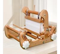 DIY Hand-Knitting Weaving Machine, Foldable Wooden Loom with 20cm Weaving Width, Adjustable Density, for Scarves, Table Runners, Tea Mats