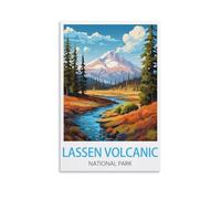 DIY Hand Painted Oil Painting Kit,Lassen Volcanic National Parks Posters,Paint by Numbers for Adults Painting by Numbers Kits Acrylic Oil Painting Kit 40x50cm