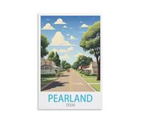 DIY Hand Painted Oil Painting Kit,Pearland Texas Posters Paint by Numbers for Adults Painting by Numbers Kits Acrylic Oil Painting Kit 30x40cm