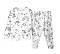 Diy Hand Painted Pajamas To Color Sleepwear,Diy Kids Christmas Pajamas Toddler Girl Pajamas Boys Colorable Pajama Set Coloring Pajamas For Kids Draw On Pjs For Christmas For Ages 2-9