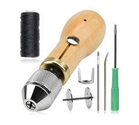 DIY Hand Sewing Machine Waxed Thread For Leather Tool Craft Edge Stitching Belt Strips Shoemaker Tools Simple And Quick Sewing(A)