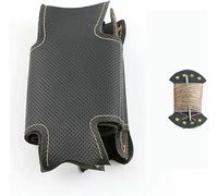 DIY Hand-stitched Black Artificial Leather Car Steering Wheel Cover for Ford Edge 4dr SUV 2011-2014 Taurus Sedan 2013-2018 Explorer SUV 2011-2015