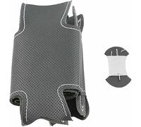 DIY Hand-stitched Black Artificial Leather Car Steering Wheel Cover for Ford Edge 4dr SUV 2011-2014 Taurus Sedan 2013-2018 Explorer SUV 2011-2015