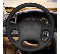 DIY Hand-stitched Black Artificial Leather Car Steering Wheel Cover For Hyundai For Elantra For Old Elantra 2004-2011 Auto Accessories Styling(7-Light Blue)