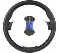 DIY Hand-stitched Black Artificial Leather Car Steering Wheel Cover for Nissan 200SX S15 2001-2002 Silvia 1999-2000 Skyline R34 GTR GT-R 1998-2001
