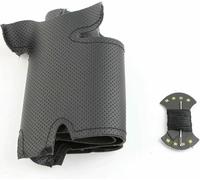 DIY Hand-stitched Black Artificial Leather Car Steering Wheel Cover for Toyota RAV4 1998-2003 Celica 1998-2005 Matrix 2003-2008 MR2 2000-2004