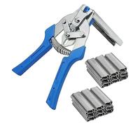 DIY Hand Tools Hardware Type M Nail Ring Pliers with 1200 m Nails Rapid Fence Pliers with Plastic Handle Wire Fixing Pliers Fence Clips Pliers Fence Maintenance Welding Hand Tool