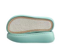 DIY Hand-Woven Insole Whale Linen Breathable Thick Cake Bottom Fashion Hook Slippers at The End of Spring and Summer Light(Deep Green,35yards)