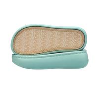 DIY Hand-Woven Insole Whale Linen Breathable Thick Cake Bottom Fashion Hook Slippers at The End of Spring and Summer Light(Green,41yards)