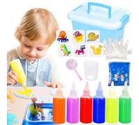 Diy Handmade Water Animal Set, Magic Water Elf Toy Kit, Aqua Fairy Water Gel Kit, Water DIY Gel Fairy Making Kit, DIY Magic Water Gel Bead Sensory Toy, Educational Toys for Kids Christmas (6color)