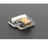 DIY HDMI Cable Parts - Straight Micro HDMI Socket Adapter - SKU 3559