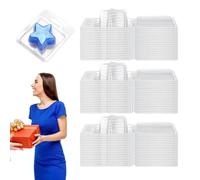 DIY Heart Star, Pack of 100 Portable Clamshells for Candle Making, Robust Accessories with Construction, Compact Tool with Easy Handling, 16 cm Craft Items, Equipment for Scented Candles
