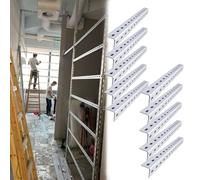 DIY Heavy Duty Steel Coat Rack, Multi-Functional High Load Capacity Slotted Angle Storage Shelving with Holes for Shop Warehouse Basement, Customizable Lenght(10pack,30x30mm/1.2x1.2inch)