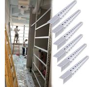 DIY Heavy Duty Steel Coat Rack, Multi-Functional High Load Capacity Slotted Angle Storage Shelving with Holes for Shop Warehouse Basement, Customizable Lenght(60pack,24x24mm/0.9x0.9inch)