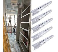 DIY Heavy Duty Steel Coat Rack, Multi-Functional High Load Capacity Slotted Angle Storage Shelving with Holes for Shop Warehouse Basement, Customizable Lenght(50pack,38x38mm/1.5x1.5inch)