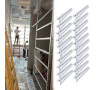 DIY Heavy Duty Steel Coat Rack, Multi-Functional High Load Capacity Slotted Angle Storage Shelving with Holes for Shop Warehouse Basement, Customizable Lenght(20pack,30x30mm/1.2x1.2inch)