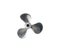 DIY High - Precision Zinc Alloy Three Blade, 1 Right Hand Propeller for Model Ships - Various Sizes, Hole 3/4mm(Diameter 38-Hole 4)
