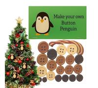 DIY Highland Cow Button Ornament - ABS + Cardboard + Cotton String | Make Your Own Christmas Ornaments | DIY Penguin, Elephant and Cow Naments | Educational Holiday Crafts for K