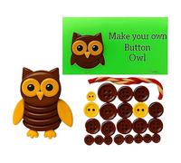 DIY Highland Cow Button Ornament,DIY Christmas Decorations Craft Kit,Fun Highlands Cattle Buttons Ornament Making Kit,Make Your Own Buttons Christmas Tree Hanging Ornaments (E)