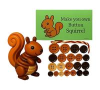 DIY Highland Cow Button Ornament,DIY Christmas Decorations Craft Kit,Fun Highlands Cattle Buttons Ornament Making Kit,Make Your Own Buttons Christmas Tree Hanging Ornaments (F)