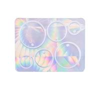 DIY Holographic Crystal Epoxy Resin Silicone Mold Geometric DIY Earring Keychain Pendant Mould Jewelry Making Supplies