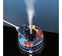 DIY Humidifier Soldering Kit with OLED Display - Temperature & Humidity Display, Timer & Target Setting Electronic Set for School Student Maker & Technology Beginners Present
