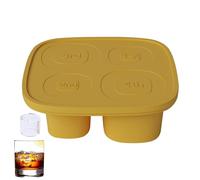 DIY Ideas Ice Lolly Moulds， Cup Ice Mould Silicone 4 Cavity with Lid Cylinder Ice Tray Multicolor for 30-40 Oz(Unique Colour)