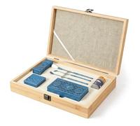 DIY Incense Making Kit Brass Agarwood Burner with Spoon Shovel & Brush Copper Stick/Coil Crafting Tools for Traditional Chinese Seal Stamping