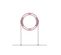 DIY Indoor Four-sided Single Door Flying Crossing Racing Gate Compatible With RC Drone Racing Spare Part Accessories(78CM WITH BASE)