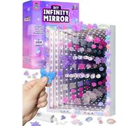 DIY Infinity Mirror Kit - STEM Toys Craft Kit for Girls with Lights & Custom Letters, Make Your Own Educational Toys for 6 Year Old Girls, Girls Birthday Gifts Age 9, Educational Science Kits for Kids