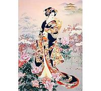 DIY Japanese Geisha Diamond Painting Kit, Crystal Rhinestone Embroidery Art, Adults, Modern, Contemporary, Non-Foldable 40 * 50CM
