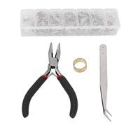 DIY Jewelry Finding Kits Single Ring Opening and Closing Ring Set Jewelry Material Package Mixed Color for Jewelry Making Crafting Enthusiasts Alloy 4mm 5mm 6mm 8mm 10mm 12mm