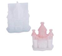 DIY Jewelry Resin Casting Molds 3D Fairy Tale Castle House Aromatherapy Candle Clear Crystal Epoxy Mold Kit Beads Making Tool Silicone Cake Soap Mould