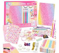 DIY Journal & Scrapbook Kit - Secret Diary Stationery Gift Set for Girls Ages 8-14 - Art Crafts Supplies for Teens - Birthday & Holiday Gifts (1 Set)