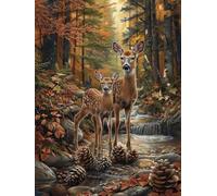 DIY Jungle Diamond Painting Kit 40x60cm, Diamond Art Animal Crystal Art Kits for Adults, Full Square Drill Embroidery Gem Art and Crafts, DIY Diamond Dots Mosaic Kits for Room Decor Women Gifts S2-70