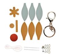 DIY Keychain Making Kit - Charms for Jewellery Making | Leather Hot Air Balloon Backpack Ornament | Accessories Key Ring | Bag Charm DIY Craft Kit | for Beginners Teens Adults