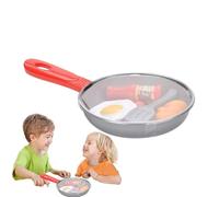 DIY Kitchen Toy Set - Pretend Cooking Play Fry Pan Kit, Includes Pans, Utensils, Food Accessories, Safe and Durable Materials, Interactive Role for Kids | Learning Playset Boys Girls Ages 3+ Home Gift